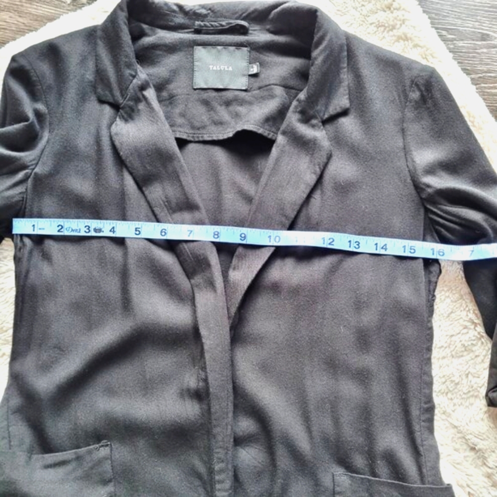 Aritzia Talula Kent Relaxed Blazer in Black Size 0 - Picture 9 of 12